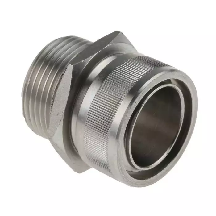 Kopex Straight Conduit Fitting 25 mm Nominal Size M25 316 Stainless Steel Metallic IP40 rating, 7TCA297070R0048GFMS0505 (Pack of 2)