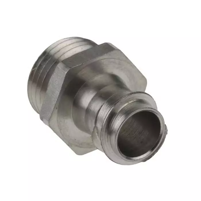 Kopex Straight Conduit Fitting 12 mm Nominal Size PG9 316 Stainless Steel Metallic IP40 rating, 7TCA297070R0054GFPS0202 (Pack of 2)