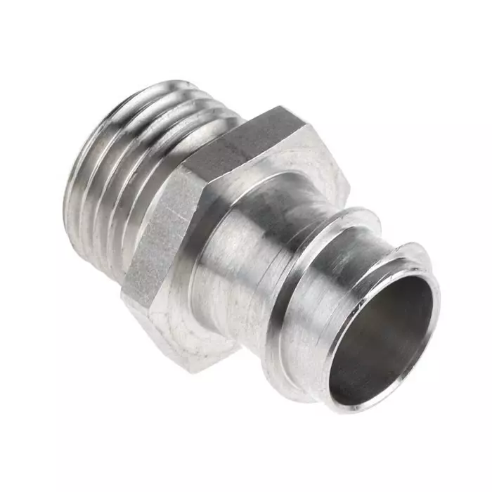 Kopex Straight Conduit Fitting 16 mm Nominal Size M16 316 Stainless Steel Metallic IP40 rating, 7TCA297070R0044GFMS0303 (Pack of 2)
