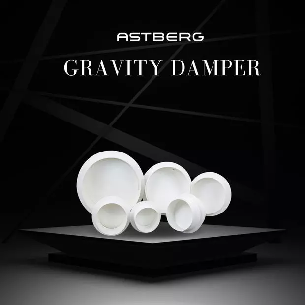 Astberg Gravity Damper White 150 mm (6 inch), AGD150
