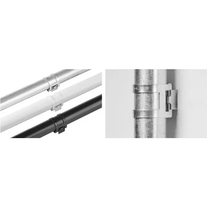RS PRO Conduit Fitting Galvanised Steel Black, 1823863 (Bag 20 pcs)