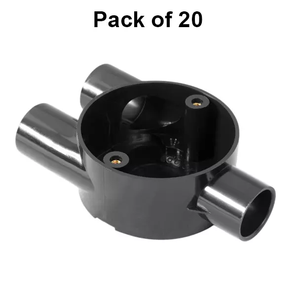 polycab-circular-box-y-type-25-mm-outer-diameter-3-ways-upvc-material-black-color-pack-of-20-pcs-cft2525001