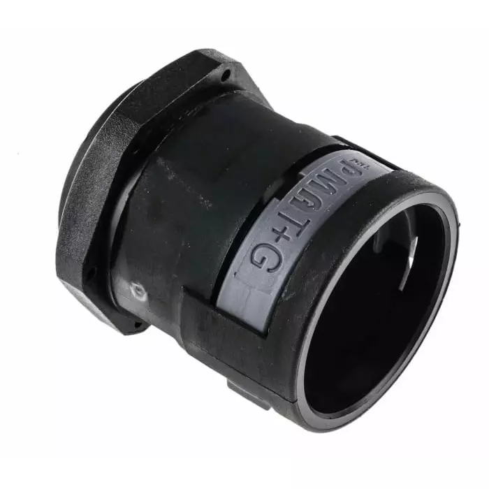 PMA Straight Conduit Fitting 29 mm Nominal Size PG29 PA 6 Black IP68 Rating, BVNV-P299 (Pack of 4)