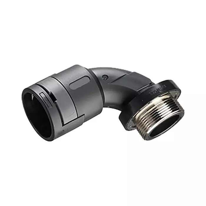 Kopex 90° Elbow Conduit Fitting 48 mm Nominal Size 50 mm Nylon 12 Black IP68 rating, 7TCA297120R0351NEBV0808 (Pack of 2)