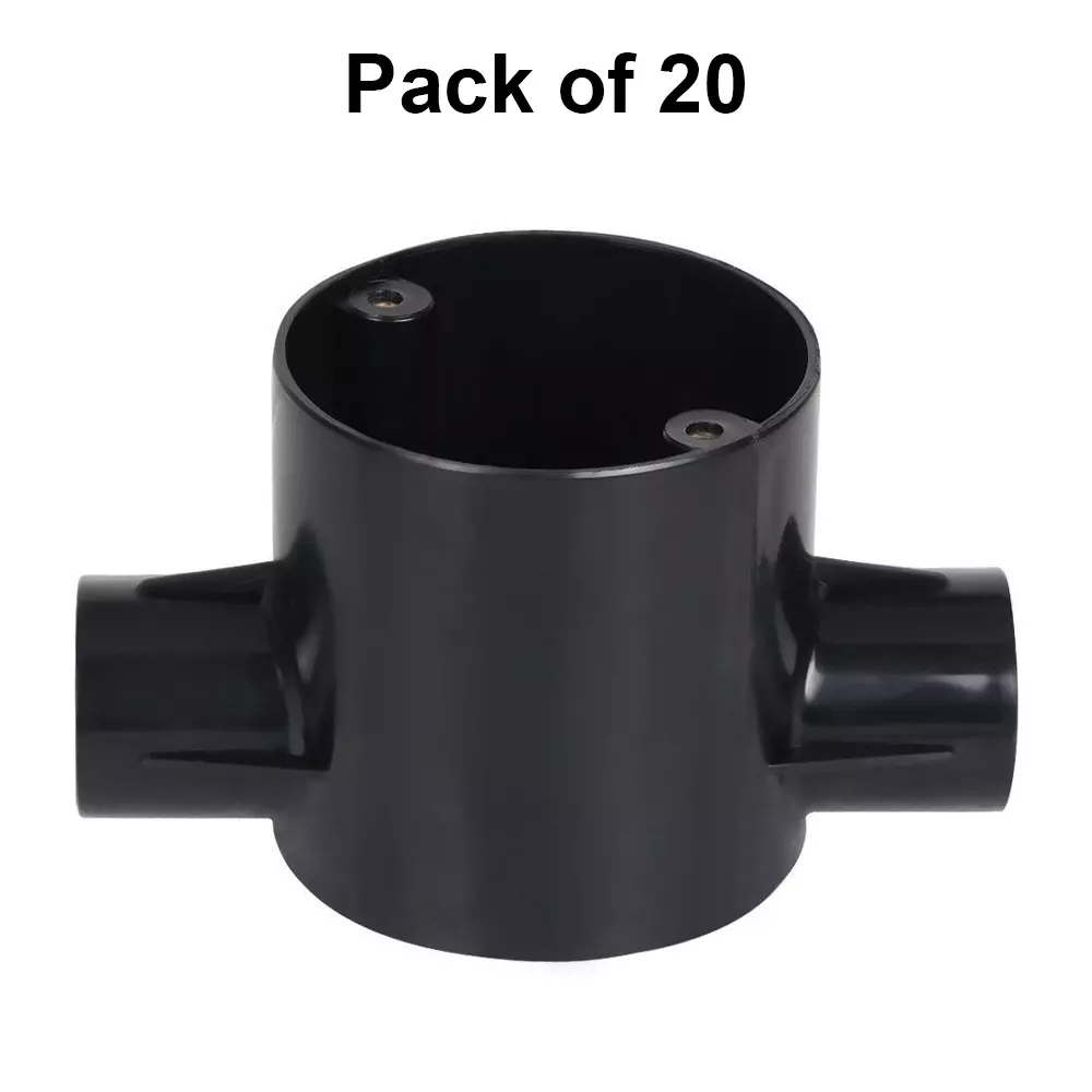 polycab-deep-circular-box-through-type-2-ways-25-mm-outer-diameter-upvc-material-black-color-pack-of-20-pcs-cft0825001