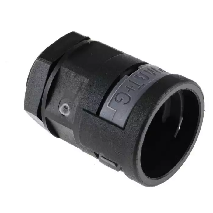 PMA Straight Conduit Fitting 23 mm Nominal Size M25 PA 6 Black IP68 Rating, BVNV-M253 (Pack of 4)