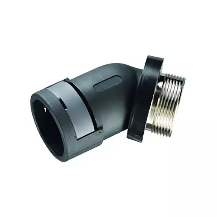 Kopex 45° Elbow Conduit Fitting 17 mm Nominal Size 20 mm Nylon 12 Black IP68 rating, 7TCA297120R0353NEAV0404 (Pack of 4)