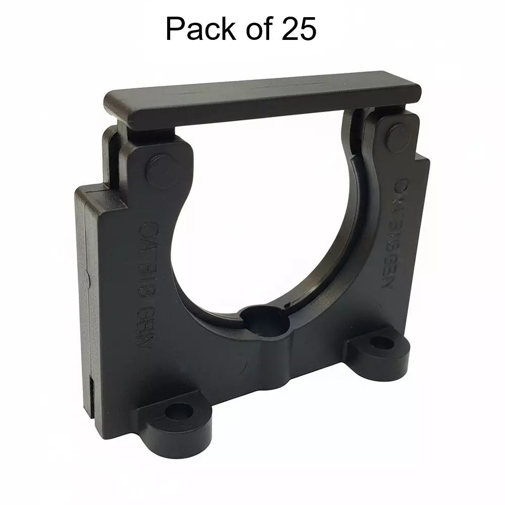 Elettro Flexible Conduit Clamp Polyamide 6 Body, ETP-54 Clamp Size and Black Color, ETC-48 (Pack of 25)