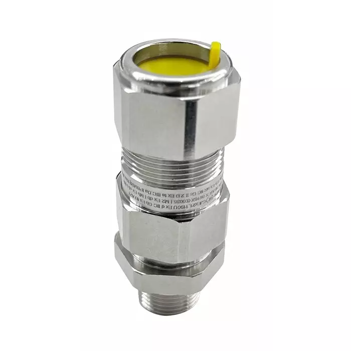 RS Pro Silver Brass Cable Gland M20 Thread 12.5 mm min. 21 mm max. IP68