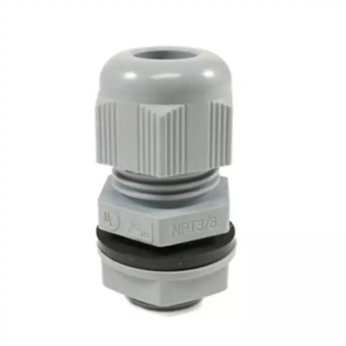 Alpha Wire Cable Gland NPT 19.05 mm Thread Chloroprene Rubber & Polyamide Grey 18 mm Dia, PNC3/4 SL080 (Pack of 10)