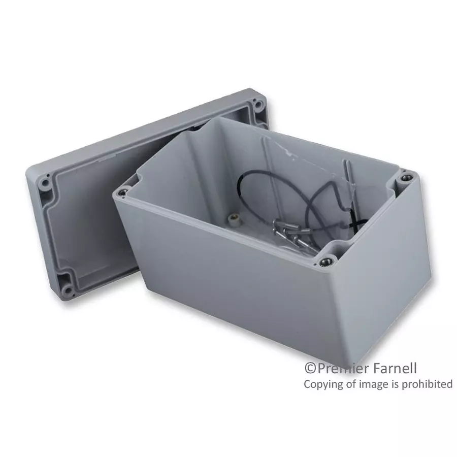 HAMMOND Plastic Enclosures ENCLOSURE, POLYCARBONATE, 1554K2GY