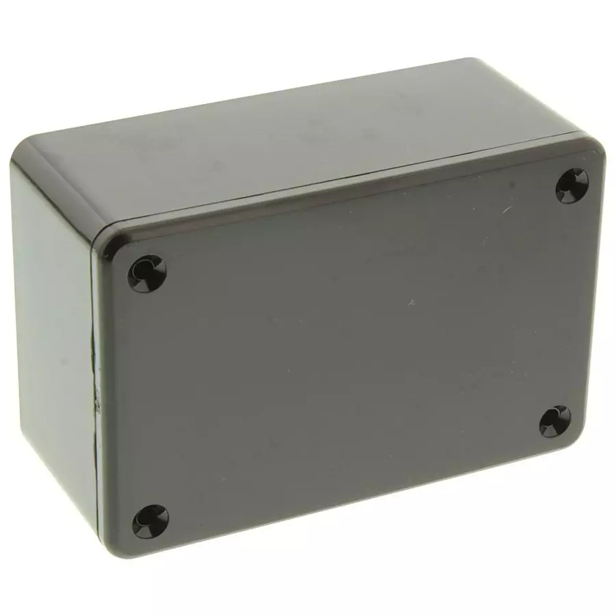 HAMMOND Plastic Enclosures BOX, ABS, BLACK, 86X56X35MM, 1591LBK