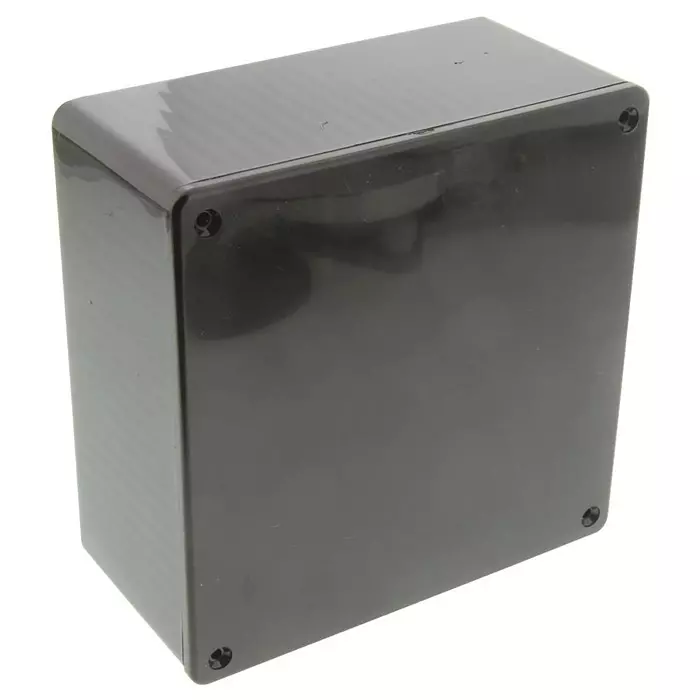HAMMOND Plastic Enclosures BOX, ABS, BLACK, 120X120X59MM, 1591UBK