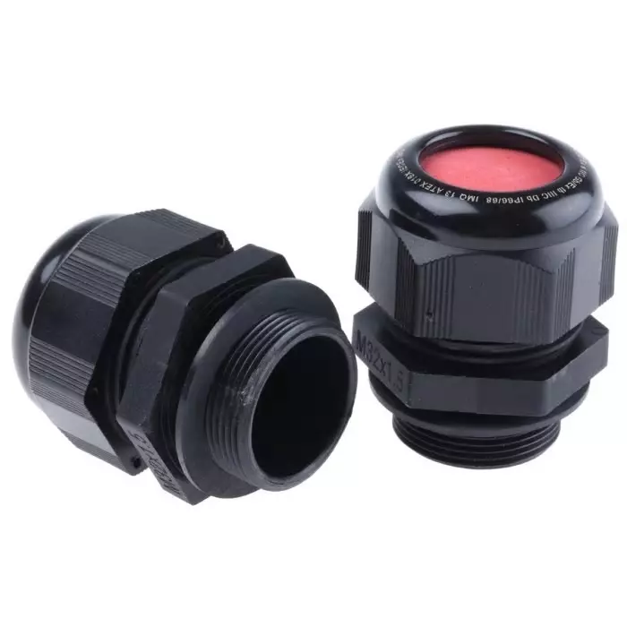 Kopex CGM Cable Gland Black Nylon M32 21 mm Max Cable Dia, 7TCA297180R0012EXCGM32SL (Pack of 10)