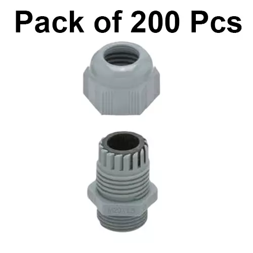 HELUKABEL Cable Gland Polyamide 21 mm PG Size 11 mm Thread Length Dark Grey, 99315 (Pack of 200 Pcs)