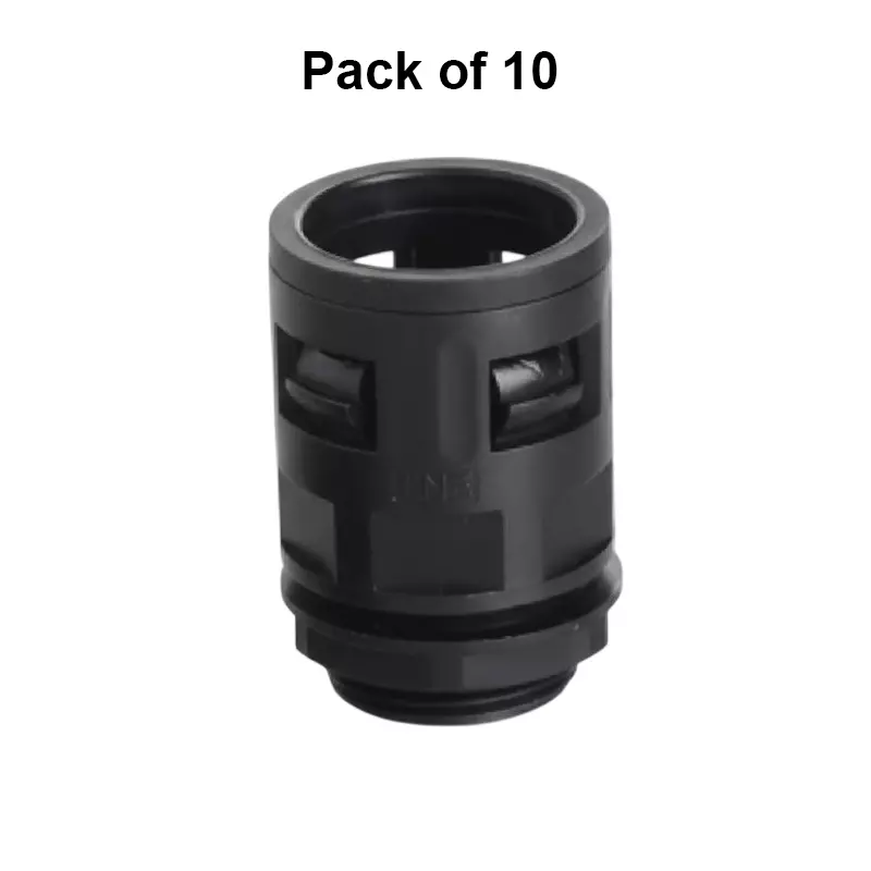 octatech-electricals-pg-36-flex-conduit-gland-polyamide-66-body-47-mm-thread-diameter-and-19-mm-thread-length-black-otcg-p36-pack-of-10