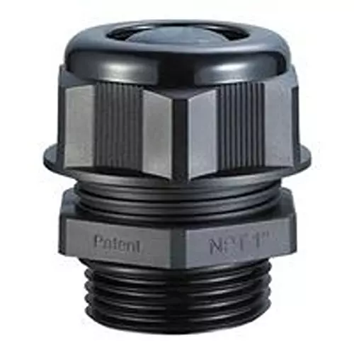 MULTICOMP PRO Cbl Gland, 3/8" Npt, 4-8 mm, Nylon, Gray, MP015322 (Pack of 10)