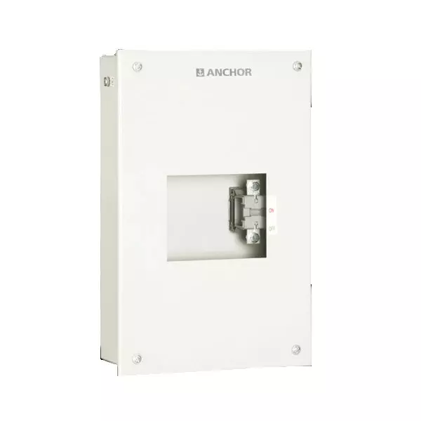 Anchor UNO MCCB Enclosure Frame Without MCCB Wall-Mounted 125 AF Frame Rating White, 98539