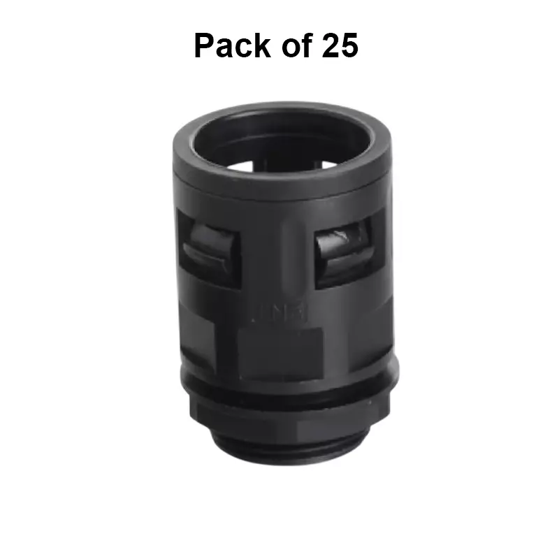 octatech-electricals-pg-21-flex-conduit-gland-polyamide-66-body-283-mm-thread-diameter-and-15-mm-thread-length-black-otcg-p21-pack-of-25