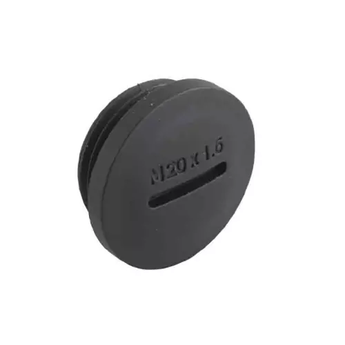 Hensel Synthetic Locking Plug M 63 x 1.5 Black, 8845.63 (Pack of 10 Pcs)
