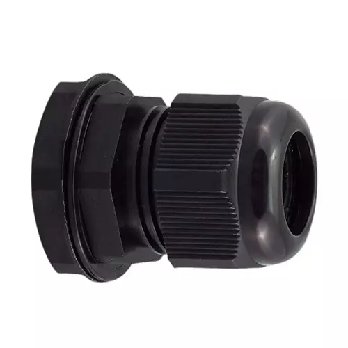RS PRO Cable Gland IP68 Nylon 66 Black PG13.5, 2691823 (Pack of 25)