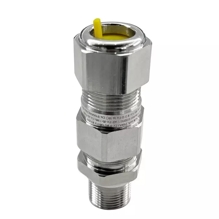 RS Pro Silver Brass Cable Gland M20 Thread 6 mm min. 13 mm max. IP68