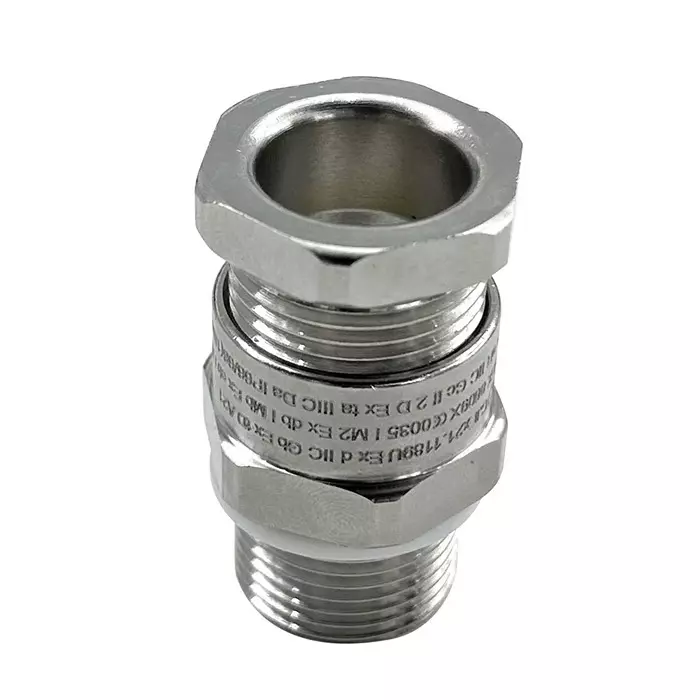 RS Pro Silver Brass Cable Gland M20 Thread 7.5 mm min. 12 mm max. IP68