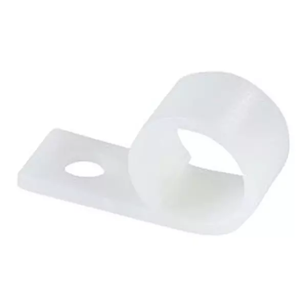 ESSENTRA COMPONENTS Cable Clamp, Push, Natural, Nylon, WHC-625-01