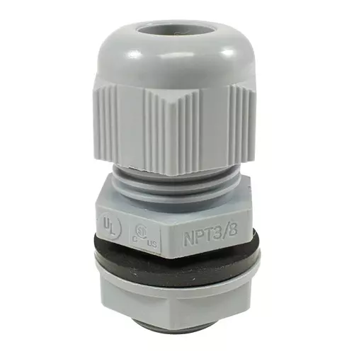 ALPHA WIRE Cable Glands CABLE GLAND, POLYAMIDE 6, 3-6.5MM, SLATE, PPC7 SL080 (Pack of 10)
