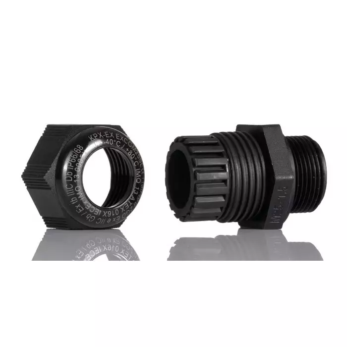 Kopex CGM Cable Gland Black Nylon M25 18 mm Max Cable Dia, 7TCA297180R0010EXCGM25SL (Pack of 10)