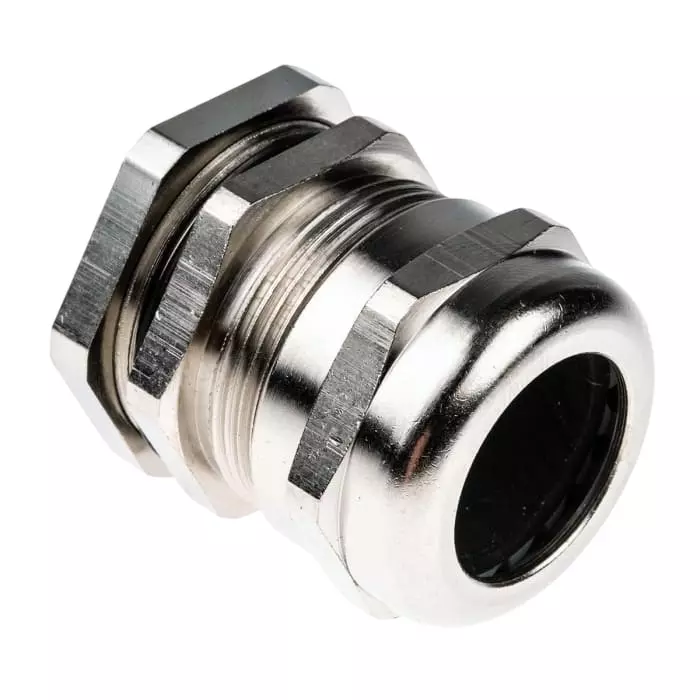 SIB SIB-TEC Cable Gland Metallic Nickel Plated Brass M32 21 mm Max Cable Dia, C5232000R (Pack of 3)