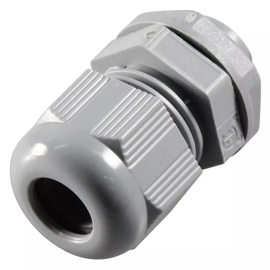 MULTICOMP PRO Cable Glands CABLE GLAND, NYLON, 18MM-25MM, GREY, PK5, PP001665 (Pack of 5)