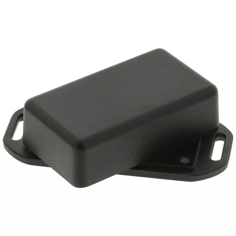 HAMMOND Plastic Enclosures Box, ABS Flanged Black, 1551HFLBK
