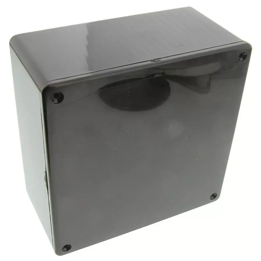 HAMMOND Plastic Enclosures BOX, ABS, BLACK, 120X120X59MM, 1591USBK