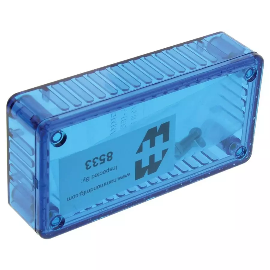 HAMMOND Plastic Enclosures BOX, POLYCARBONATE, 100X50X21MM, 1591ATBU