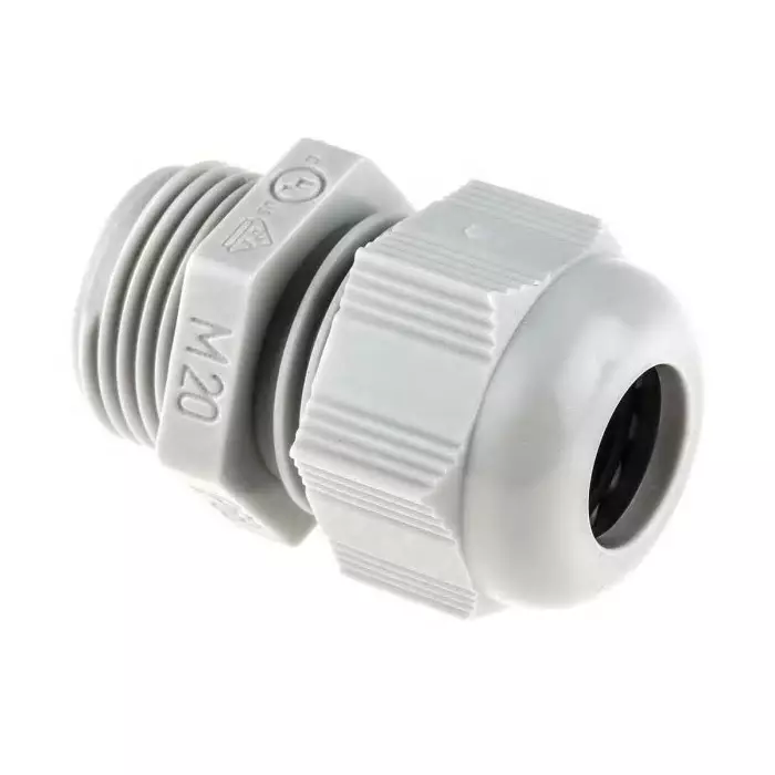 SIB SIB-TEC Cable Gland Grey PA 6 M20 12 mm Max Cable Dia, F7022050R (Pack of 5)