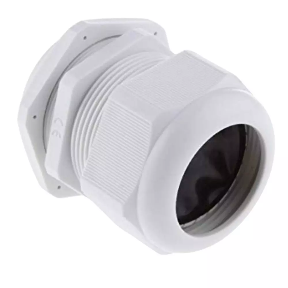 IB BASICS PG Glands PVC White PG 13.5 Thread (Pack of 100)