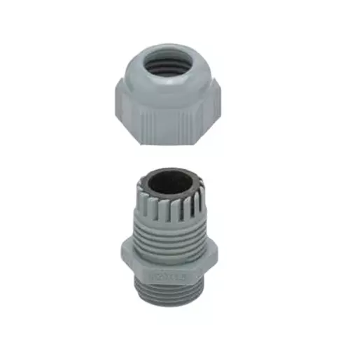 HELUKABEL Cable Gland Polyamide 11 mm PG Size 8 mm Thread Length Dark Grey, 99312 (Pack of 80 Pcs)