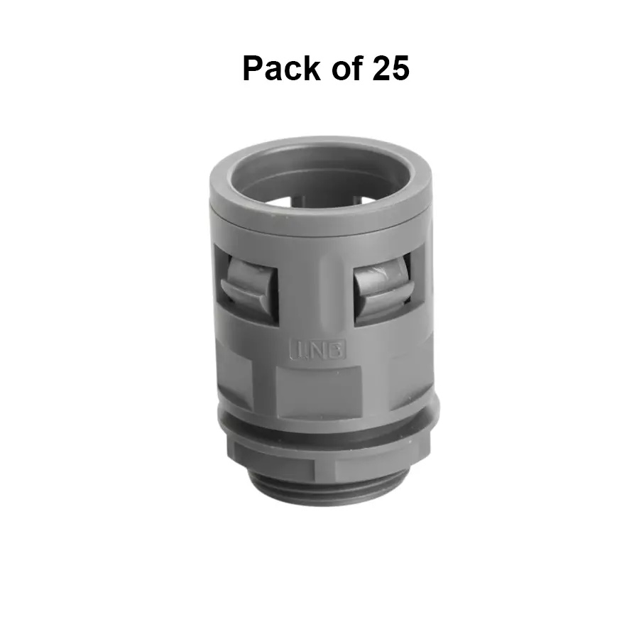 octatech-electricals-pg-21-flex-conduit-gland-polyamide-66-body-283-mm-thread-diameter-and-15-mm-thread-length-grey-otcg-p21-pack-of-25