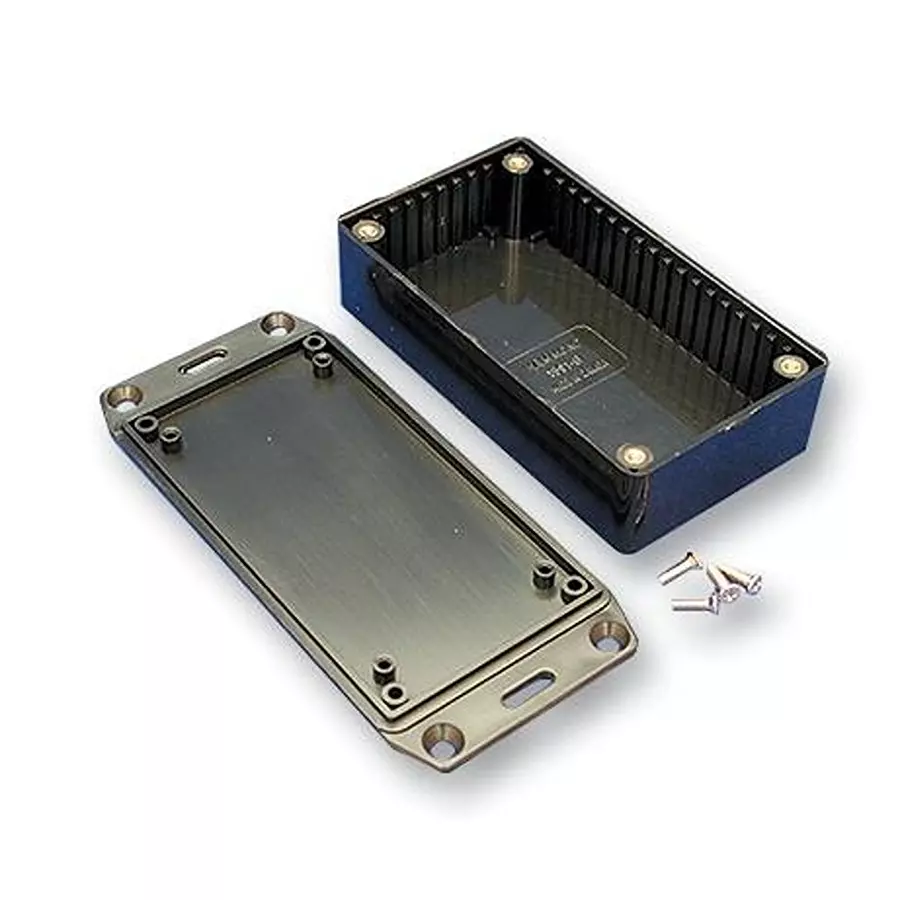 HAMMOND Plastic Enclosures BOX, ABS, IP54, BLACK, 1591AFLBK