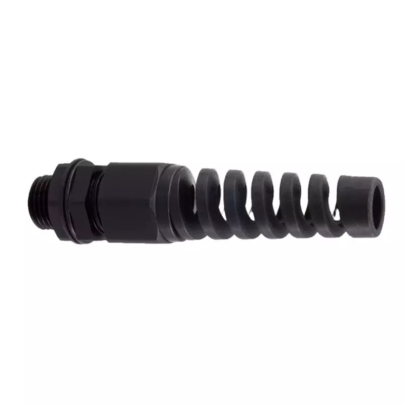 RS PRO Cable Gland IP68 Nylon 66 Black M12, 2691708 (Pack of 25)
