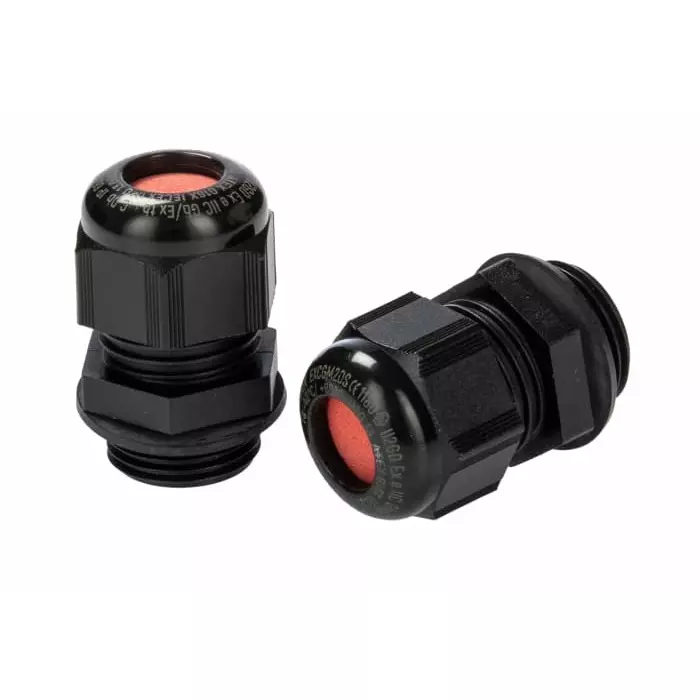 Kopex CGM Cable Gland Black Nylon M20 12 mm Max Cable Dia, 7TCA297180R0006EXCGM20S (Pack of 10)