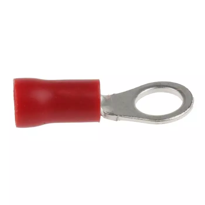 RS PRO Insulated Ring Terminal M5 Stud Size 0.5 mm² to 1.5 mm² Wire Size Red, 534200 (Bag of 100 Pcs)