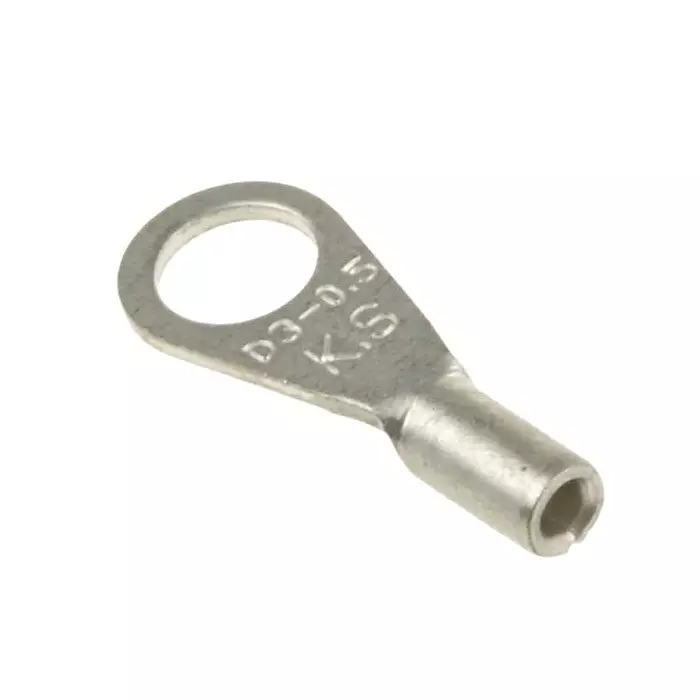 RS PRO Uninsulated Ring Terminal 3.2 mm Stud Size 0.2 mm² to 0.5 mm² Wire Size, 1787255