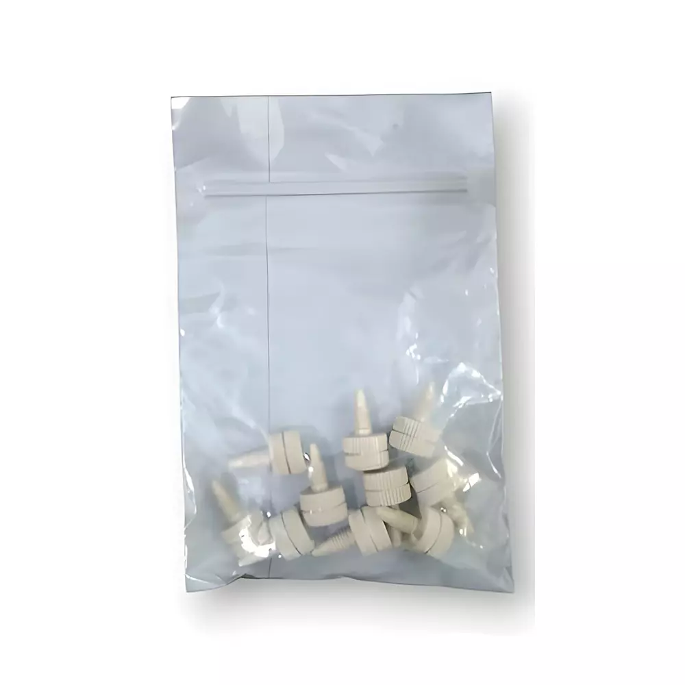 Bysafe Peek Ferrules Finger Tight White Color, Size 1/16 inch (1.5 mm) for Most of HPLC Columns, W5-OCS1-ZKNU (Pack of 10)