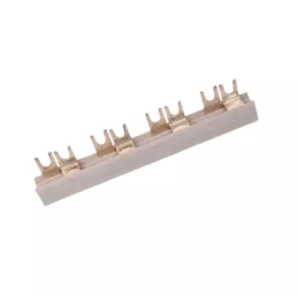 Pecox MCB Combed Bus Bar SP Electrolytic Copper Tinned Copper Plated 63 A Current Light Grey, PMSP-U (Pack of 50)