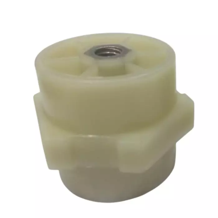 Pecox Hexagonal Bus Bar Support 30 mm Height M8 Thread Engineering Grade Filled Thermoplastic White, PBI830H (Pack of 50)