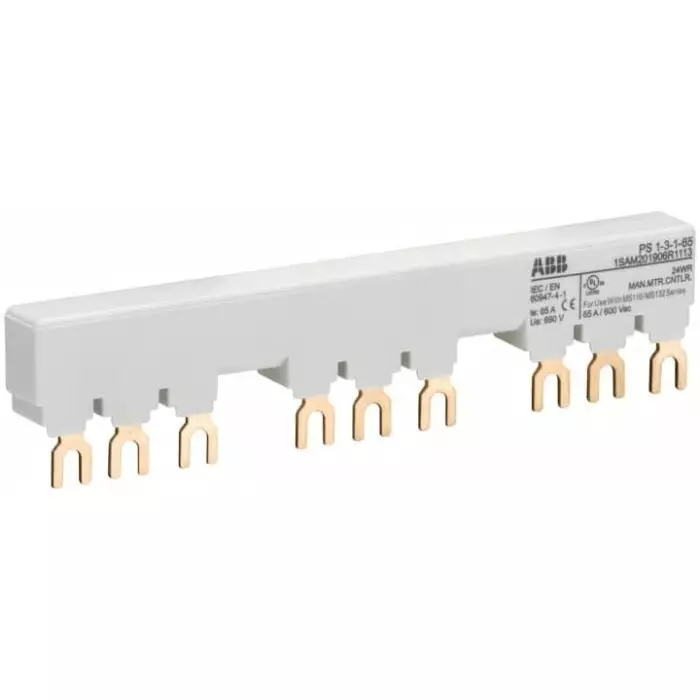 ABB 3 Phase Busbar Cover, 690V, 1SAM201906R1113 PS1-3-1-65