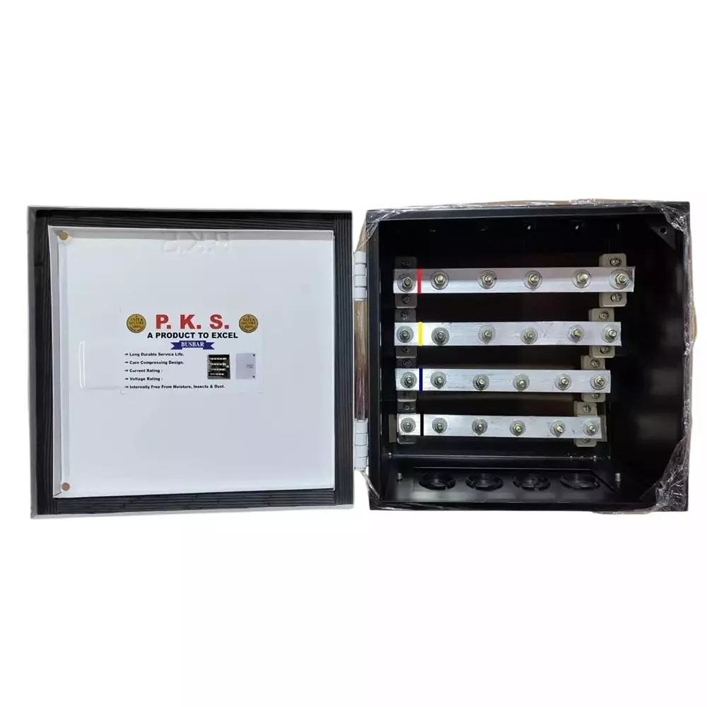 pks-bus-bar-chamber-with-aluminium-strips-100-amp-415-v-ba100p4