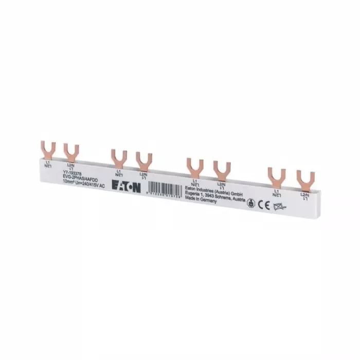 EATON Moeller xPole 4 Phase Busbar, 690V, 17.8 mm Pitch, 193378 EVG-2PHAS/4AFDD